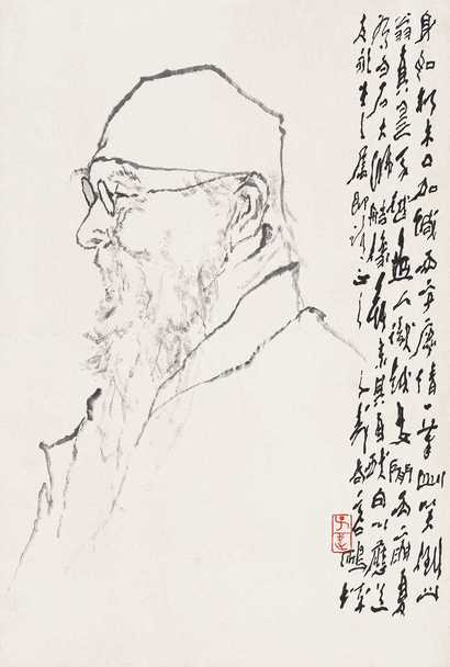 王子武 齐白石 镜心